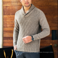 17PKCS101 2017 100% cashmere knit invierno grueso suéter para hombre